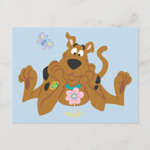Scooby-Doo Admiring Flower Briefkaart