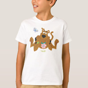 Scooby-Doo Admiring Flower T-shirt