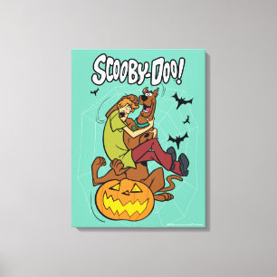 Scooby-Doo and Shaggy Halloween Fright Canvas Afdruk
