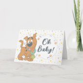 Scooby-Doo Baby shower Kaart (Voorkant)
