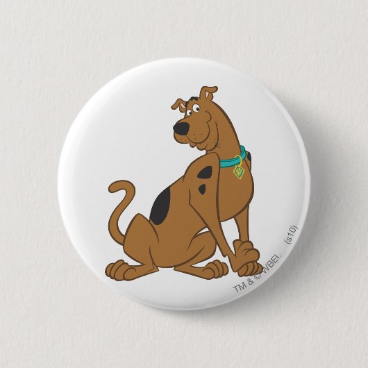 Scooby-Doo Bashful Pose Ronde Button 5,7 Cm (Voorkant)