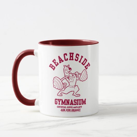 Scooby-Doo "Beachside Gymnasium" Gewichtsopheffing Mok (Links)
