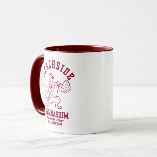 Scooby-Doo "Beachside Gymnasium" Gewichtsopheffing Mok (Voorkant links)