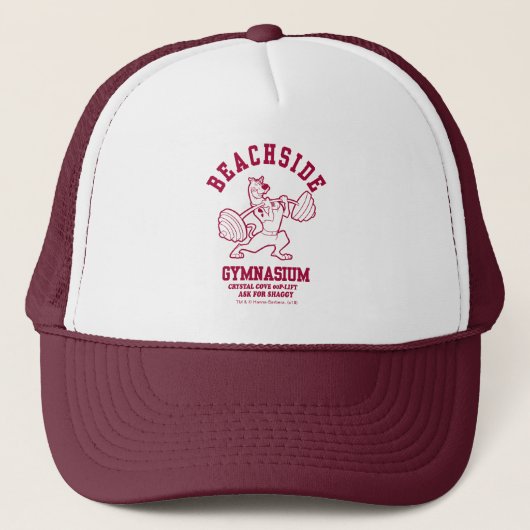Scooby-Doo "Beachside Gymnasium" Gewichtsopheffing Trucker Pet (Voorkant)