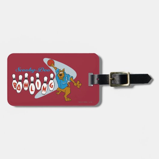 Scooby-Doo Bowling Bagagelabel (Voorkant horizontaal)