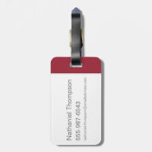 Scooby-Doo Bowling Bagagelabel (Achterkant verticaal)