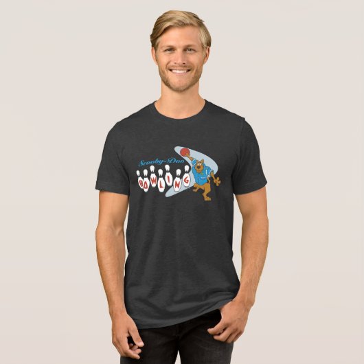 Scooby-Doo Bowling Tri-Blend Shirt (Voorkant volledig)