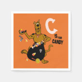 Scooby-Doo | C is voor Snoep Servet (Voorkant)