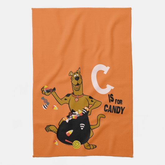 Scooby-Doo | C is voor Snoep Theedoek (Verticaal)