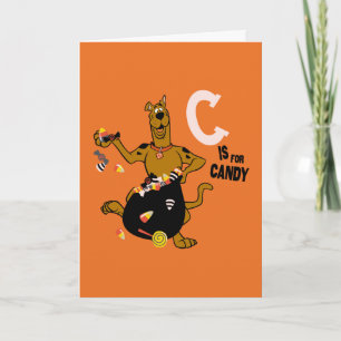 Scooby-Doo C staat voor Candy Kaart