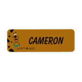 Scooby-Doo Camouflage Kinderen labels (Voorkant)