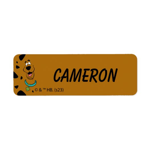 Scooby-Doo Camouflage Kinderen labels (Voorkant)