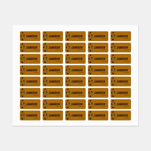 Scooby-Doo Camouflage Labels (Vel)