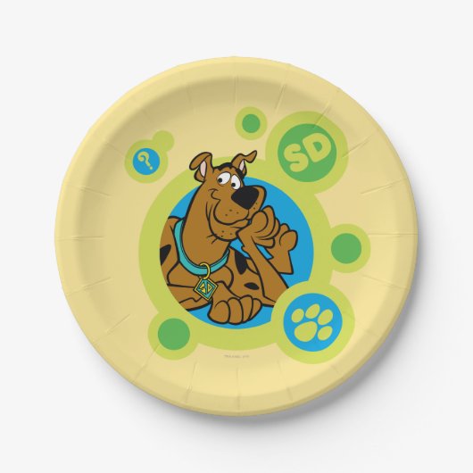 Scooby-Doo Circles SD Badge Papieren Bordje (Voorkant)