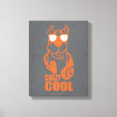 Scooby-doo "Crazy Cool" hoofdtelefoon Grafisch Canvas Afdruk (Voorkant)