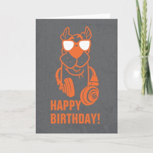 Scooby-Doo "Crazy Cool" hoofdtelefoon Grafisch Kaart (Voorkant)