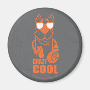 Scooby-doo "Crazy Cool" hoofdtelefoon Grafisch Magneet