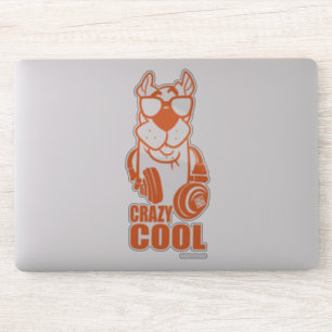 Scooby-Doo "Crazy Cool" hoofdtelefoon Grafisch Sticker