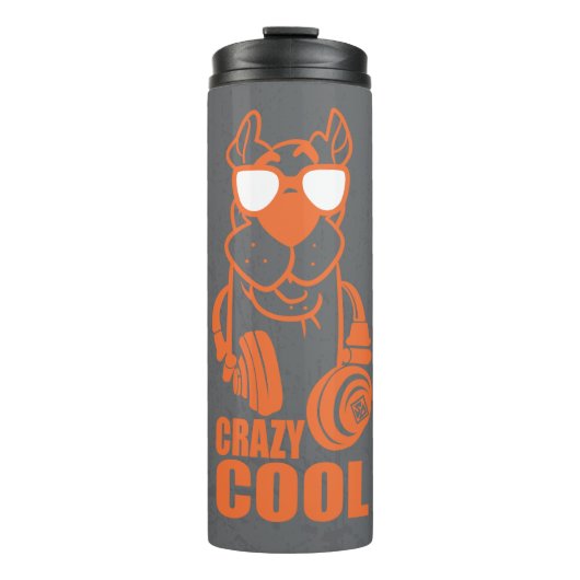 Scooby-Doo "Crazy Cool" hoofdtelefoon Grafisch Thermosbeker (Voorkant)