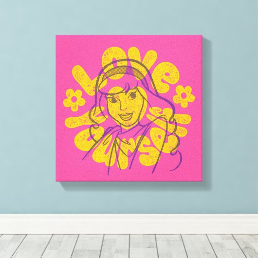Scooby-Doo | Daphne Love Yourself Canvas Afdruk (Insitu (Houten vloer))
