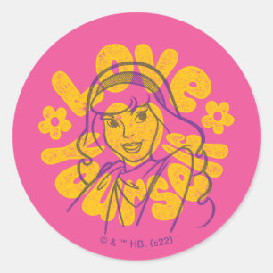 Scooby-Doo   Daphne Love Yourself Ronde Sticker