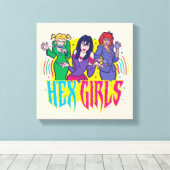 Scooby-Doo | De Hex Meisjes Canvas Afdruk (Insitu (Houten vloer))