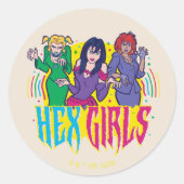 Scooby-Doo | De Hex Meisjes Ronde Sticker (Voorkant)