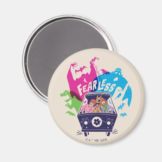 Scooby-Doo | De onbevreesde Mystery Machine Magneet (Voorkant / Achterkant)