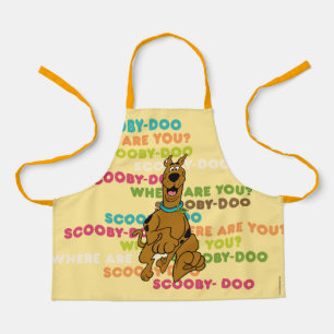 Scooby-Doo die loopt "Waar ben je?" Schort