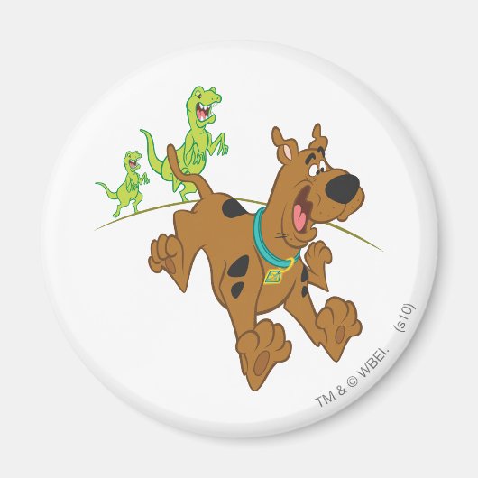 Scooby-Doo Dinosaur Escape Magneet (Voorkant)