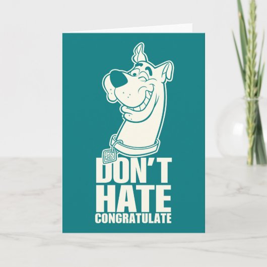 Scooby-Doo "Don't Hate, Congratulate"-afbeelding Kaart (Voorkant)