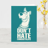 Scooby-Doo "Don't Hate, Congratulate"-afbeelding Kaart (Gele Bloem)