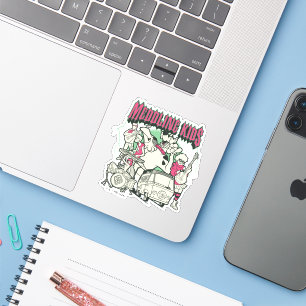 Scooby-Doo en de bende bemoeienis Kinder Punk Band Sticker