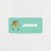 Scooby-Doo en de Gang Mystery Machine | Naam toevo Labels (Design 2)