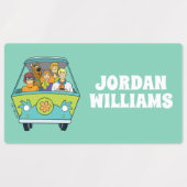 Scooby-Doo en de Gang Mystery Machine | Naam toevo Labels (Design 2)