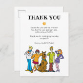 Scooby-Doo en Gang Birthday Dank je Briefkaart (Voorkant / Achterkant)
