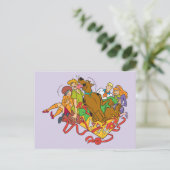 Scooby-Doo en Gang Kerstmis Feestdagenkaart (Staand voorkant)