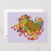 Scooby-Doo en Gang Kerstmis Feestdagenkaart (Voorkant / Achterkant)