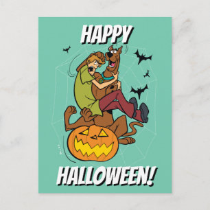 Scooby-Doo en Shaggy Halloween Fright Briefkaart