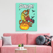 Scooby-Doo en Shaggy Halloween Fright Canvas Afdruk (Insitu (Woonkamer))
