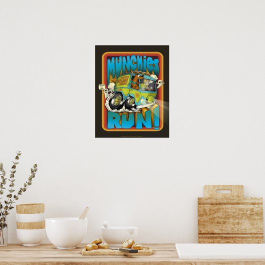 Scooby-Doo en Shaggy "Munchies run!" Poster (Keuken)