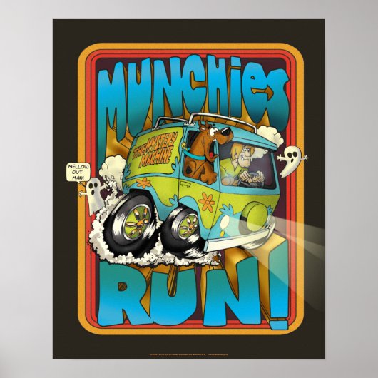 Scooby-Doo en Shaggy "Munchies run!" Poster (Voorkant)