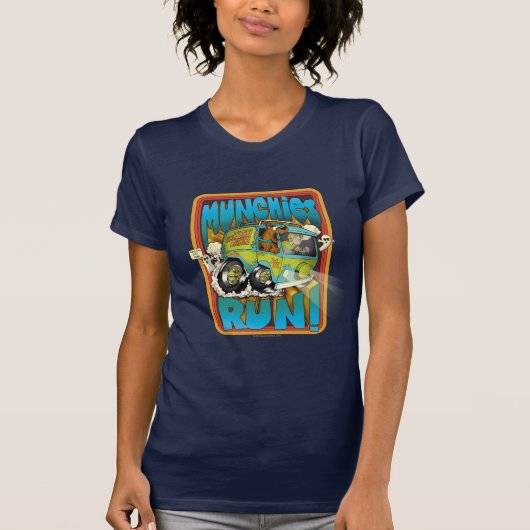 Scooby-Doo en Shaggy "Munchies run!" T-shirt (Voorkant)