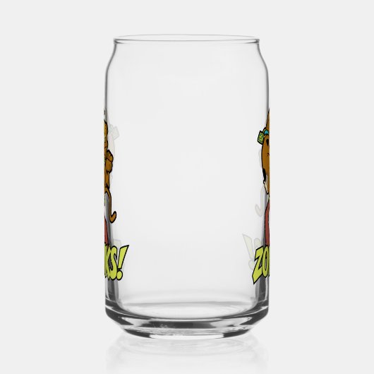 Scooby-Doo en Shaggy Zoinks. Blikvorm Glas (Links)