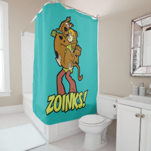 Scooby-Doo en Shaggy Zoinks. Douchegordijn