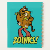 Scooby-Doo en Shaggy Zoinks. Planner (Achterkant)
