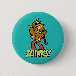 Scooby-Doo en Shaggy Zoinks. Ronde Button 5,7 Cm