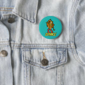 Scooby-Doo en Shaggy Zoinks. Ronde Button 5,7 Cm (In situ)