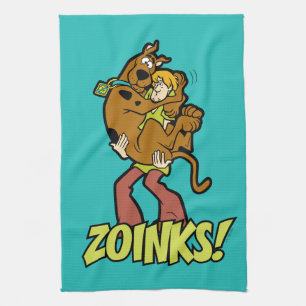 Scooby-Doo en Shaggy Zoinks. Theedoek