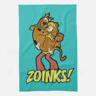 Scooby-Doo en Shaggy Zoinks. Theedoek